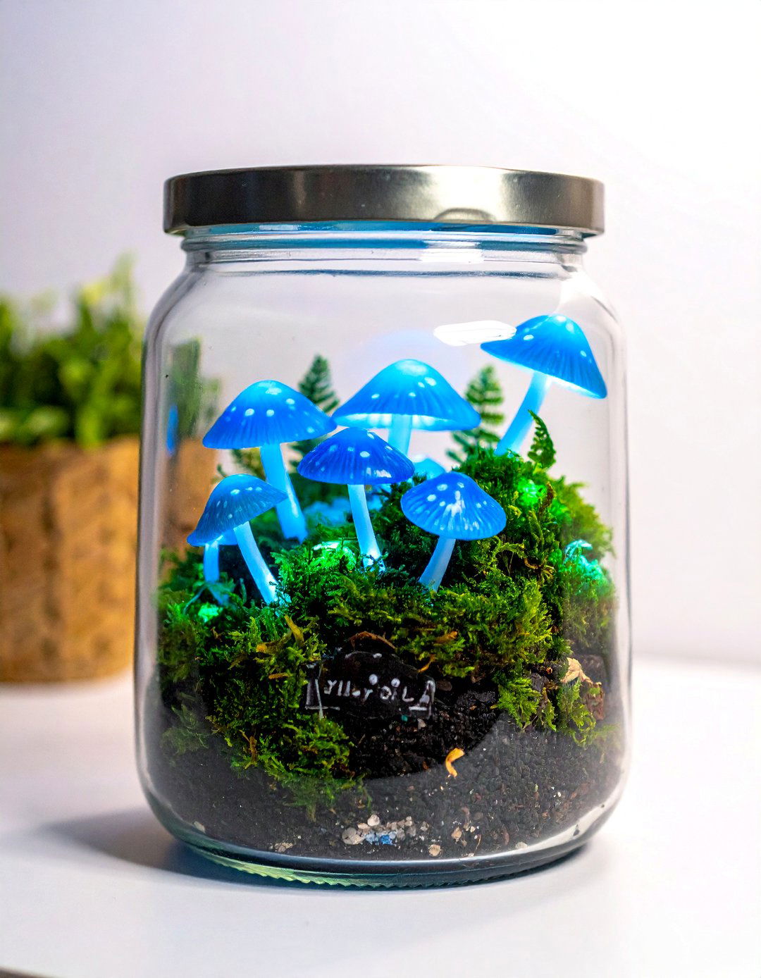 Glow in the Dark Mushroom Terrarium - 40 Terrarium Ideas to Bring Nature Indoors