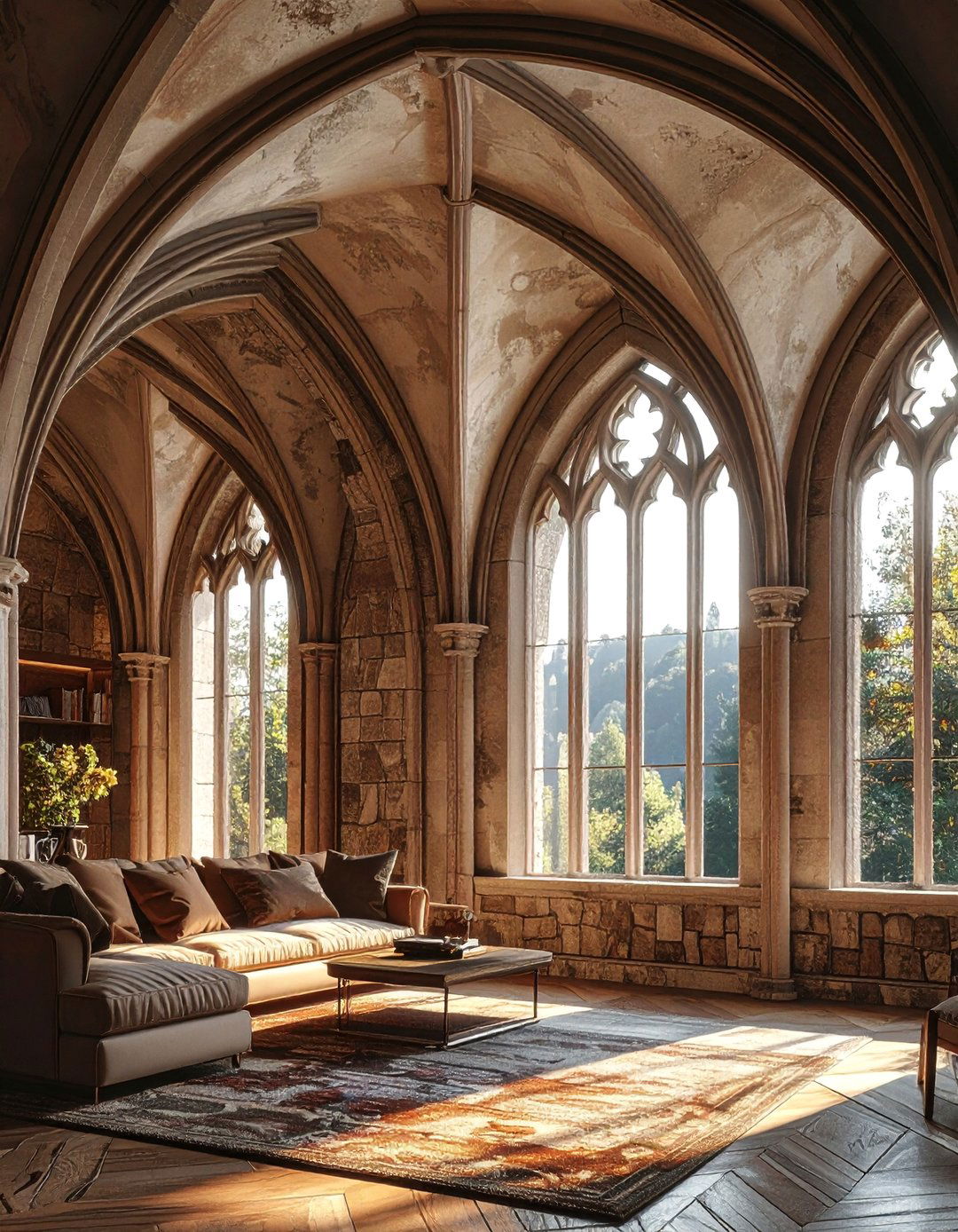 Gothic Arched Windows and Doorways - 20 Castle Living Room Ideas for a Royal Ambiance