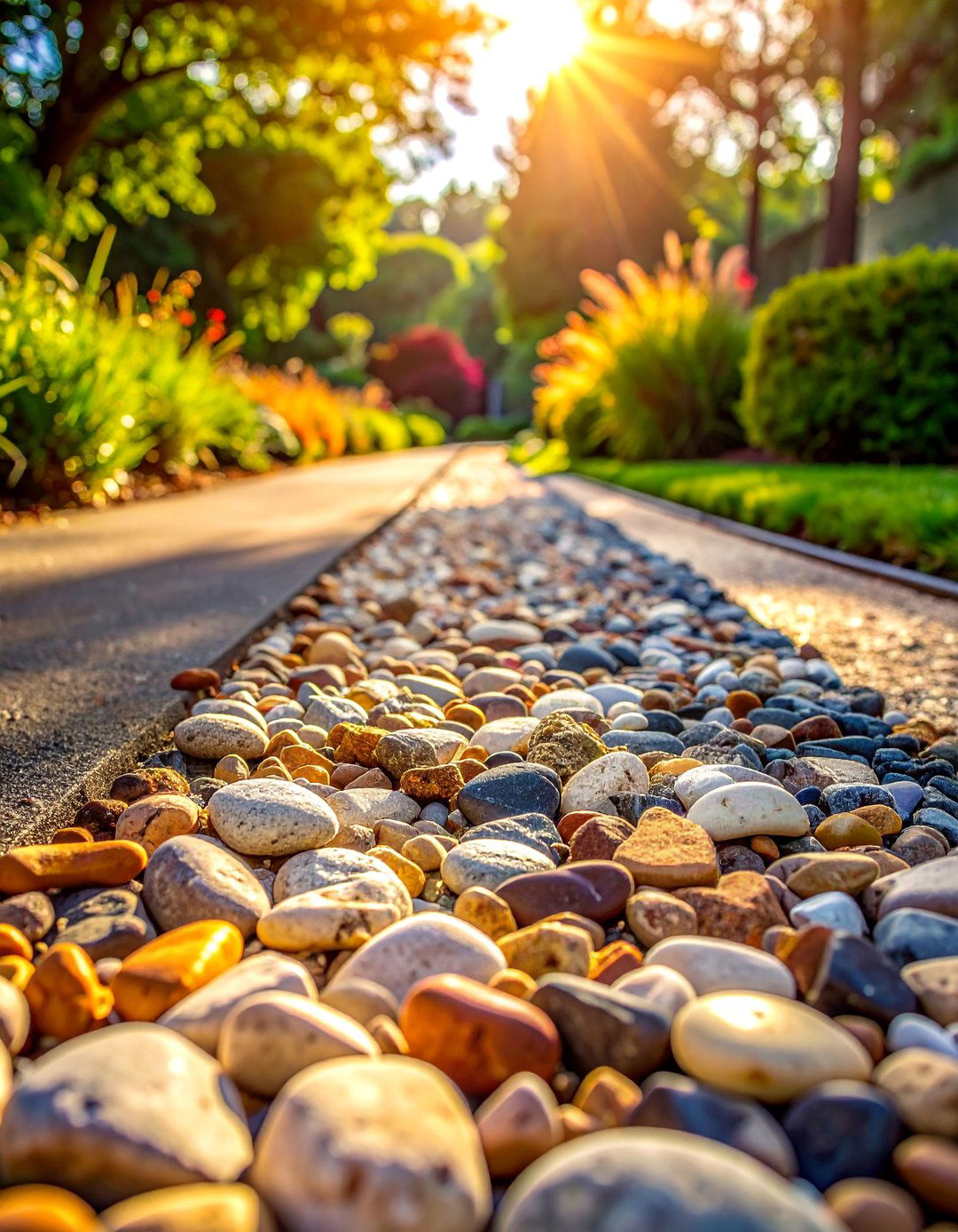Gravel Strip Borders - 30 Driveway Edging Ideas to Enhance Your Curb Appeal