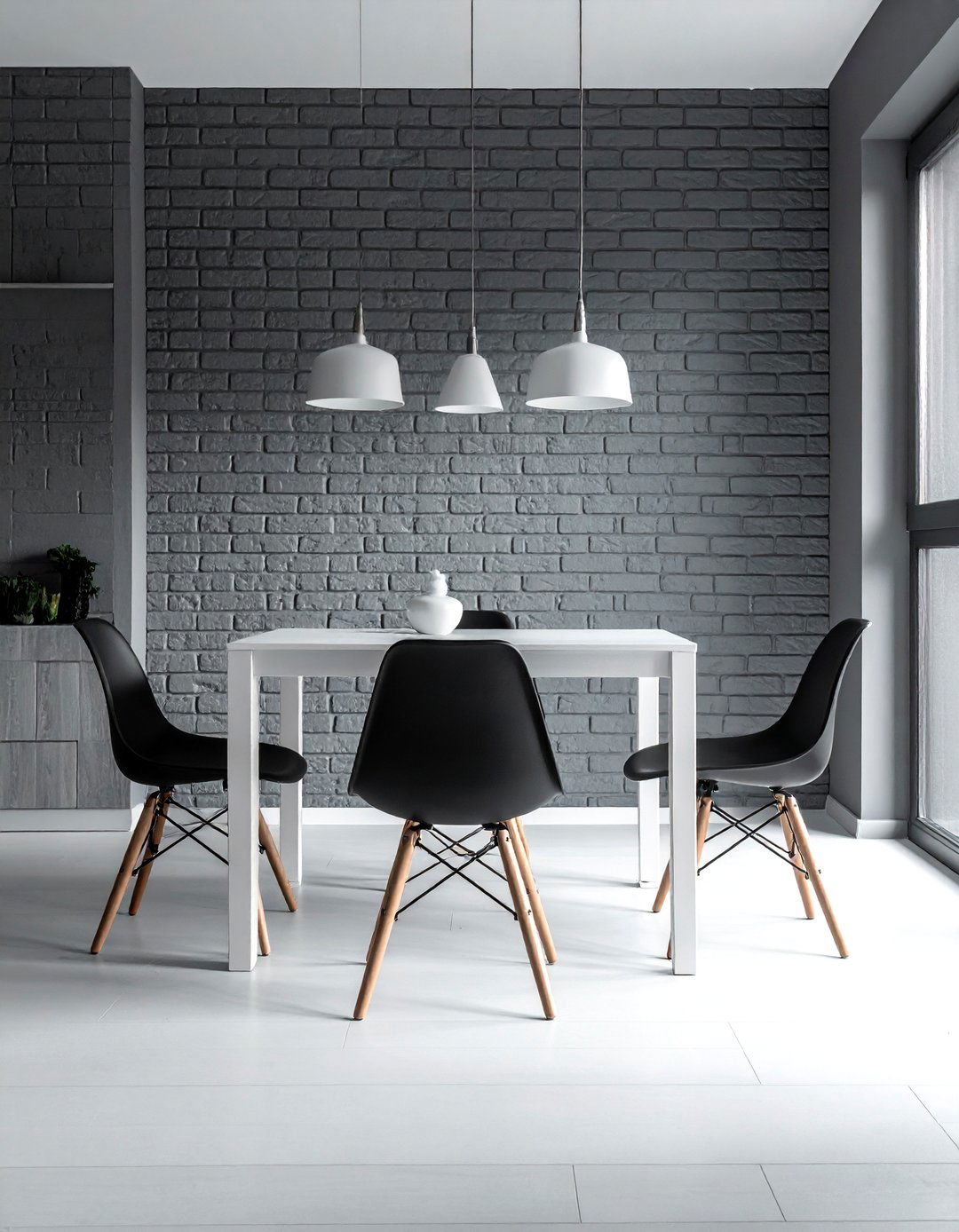Gray Brick Accent Wall - 20 Brick Accent Wall Ideas for Modern Home Design
