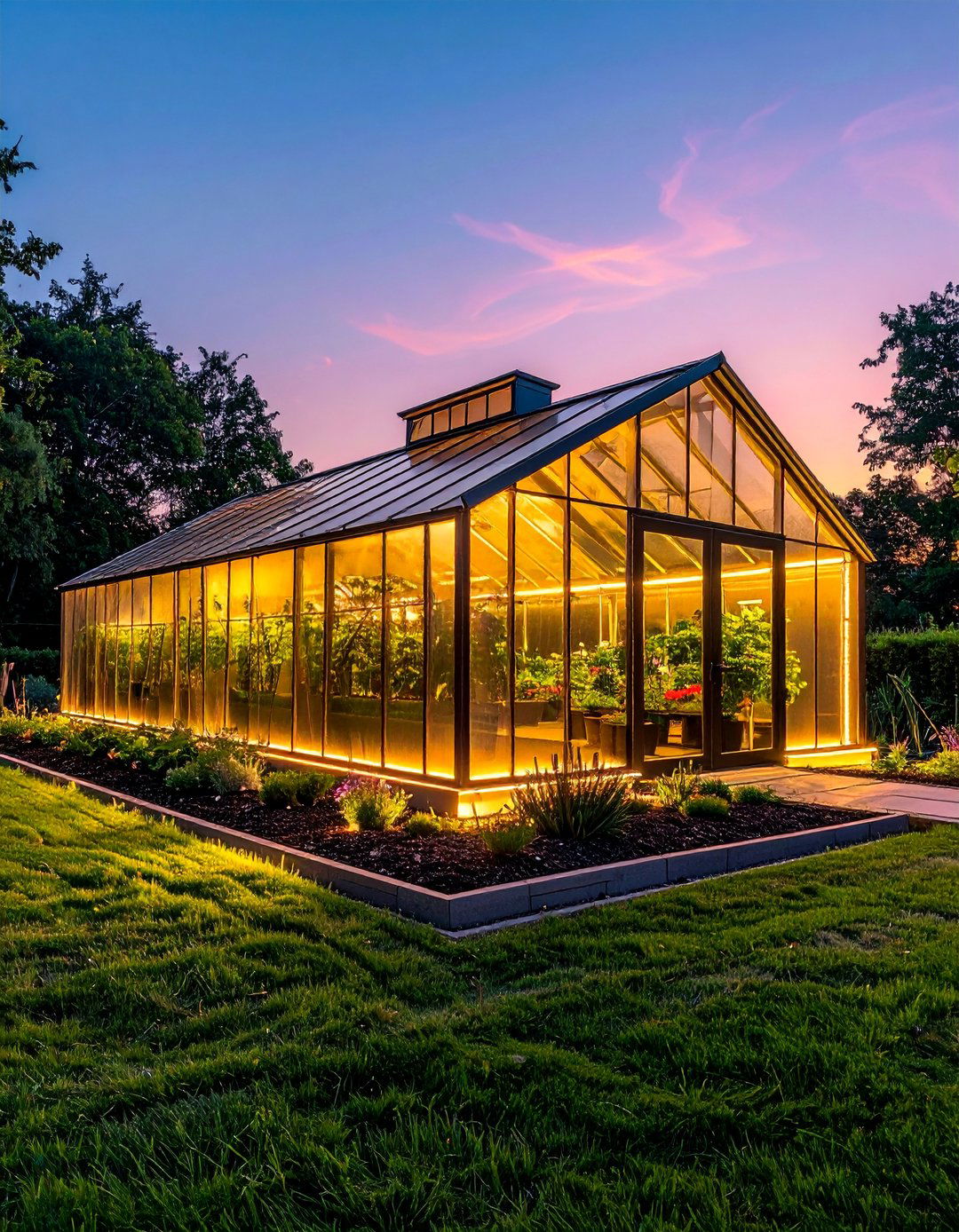 Greenhouse Exterior Accent - 40 Garden Lighting Ideas to Illuminate Your Outdoor Space