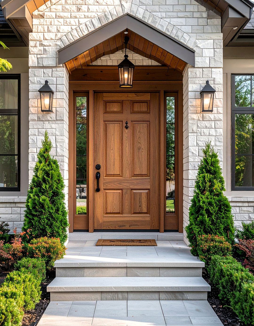 Greige Cedar Front Door - 20 Cedar Front Door Colors Ideas to Boost Curb Appeal