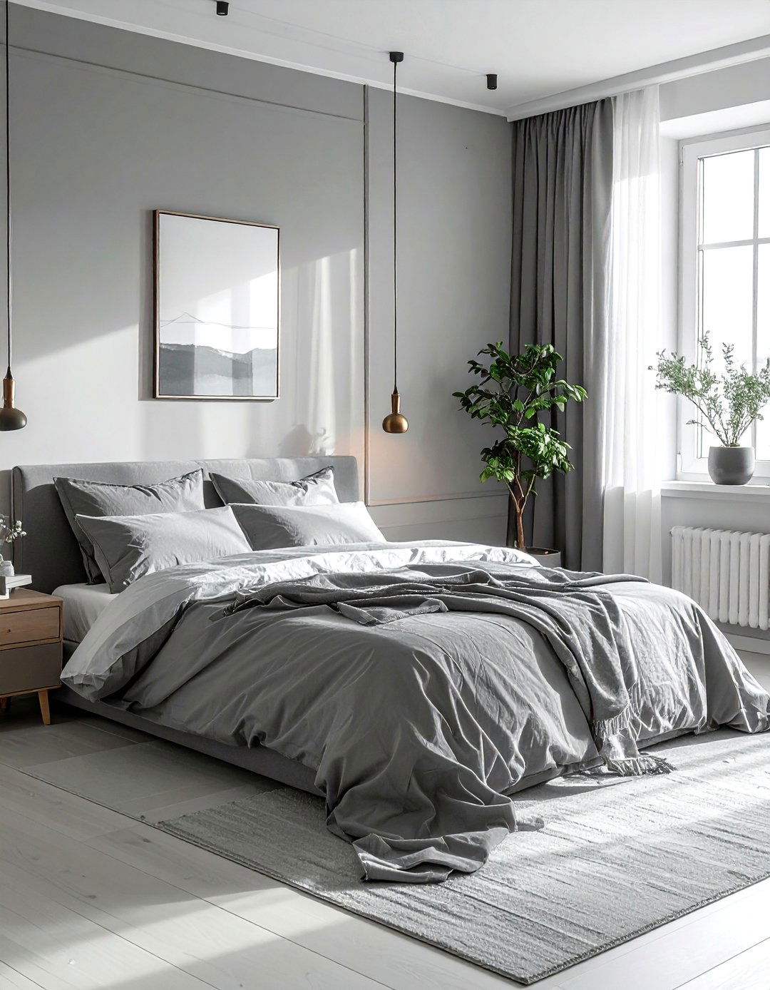 Grey Linen Bedding - 40 Grey and White Bedroom Ideas for a Serene Retreat