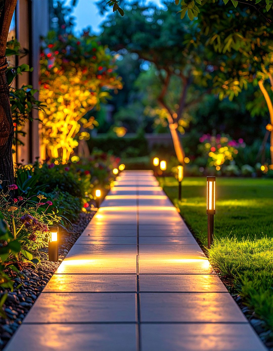 Ground Flush Lighting - 40 Garden Lighting Ideas to Illuminate Your Outdoor Space