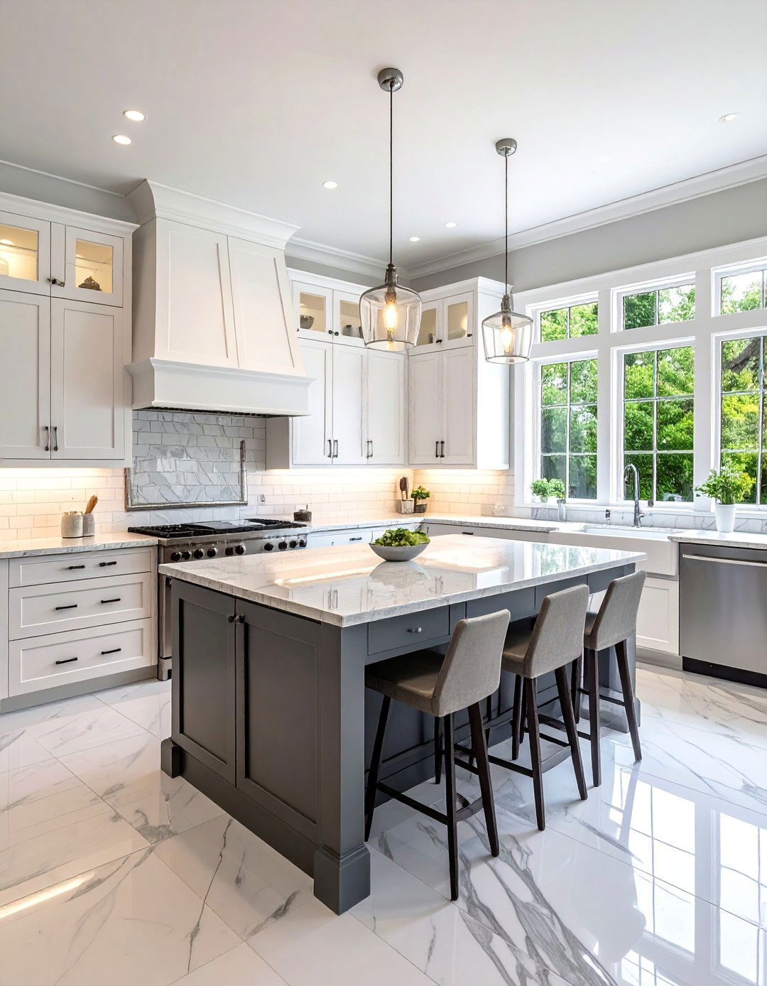 Hamptons Style Classic White Kitchens - 25 Hamptons Style House Interior Ideas for Elegance