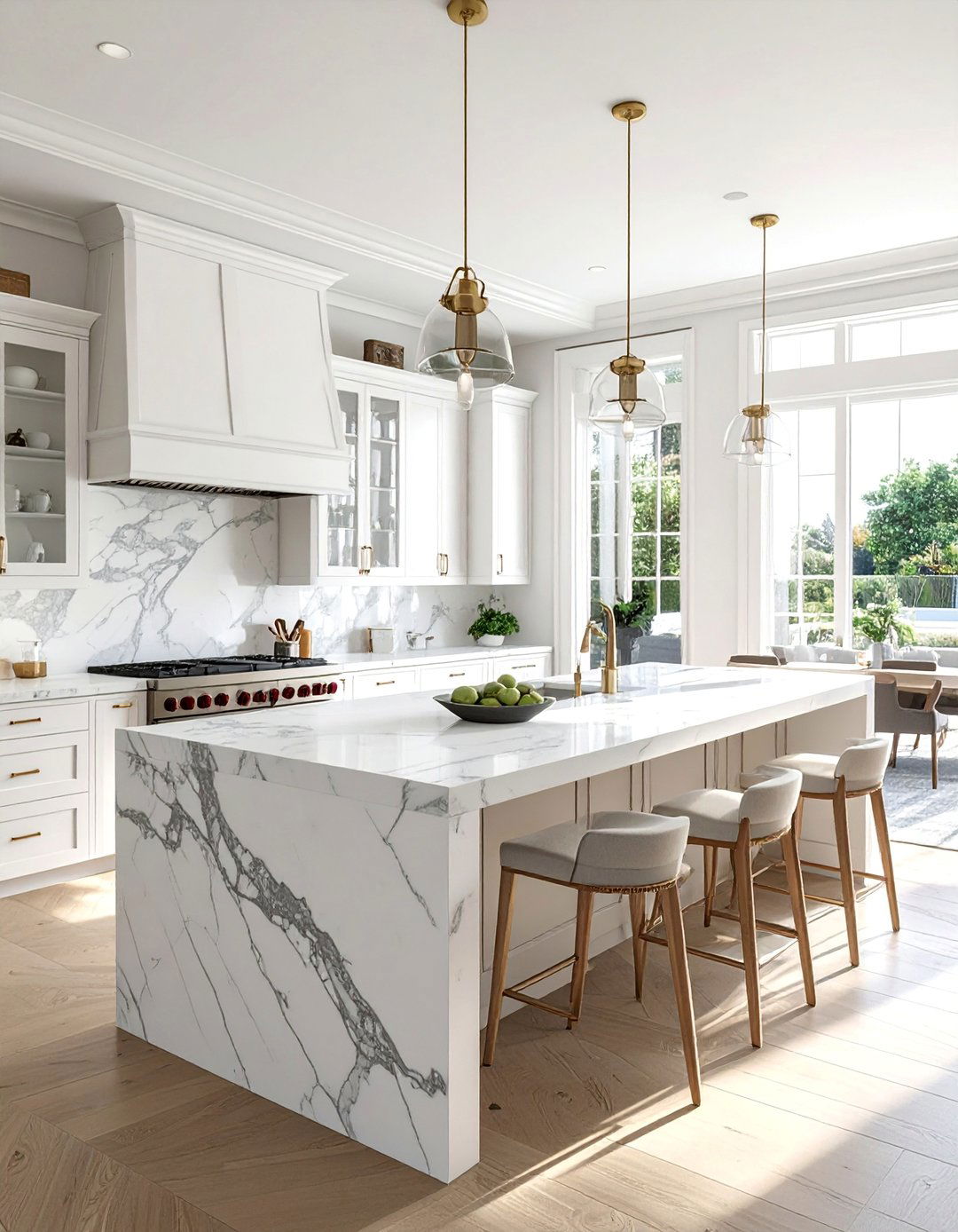 Hamptons Style Marble Countertops and Surfaces - 25 Hamptons Style House Interior Ideas for Elegance