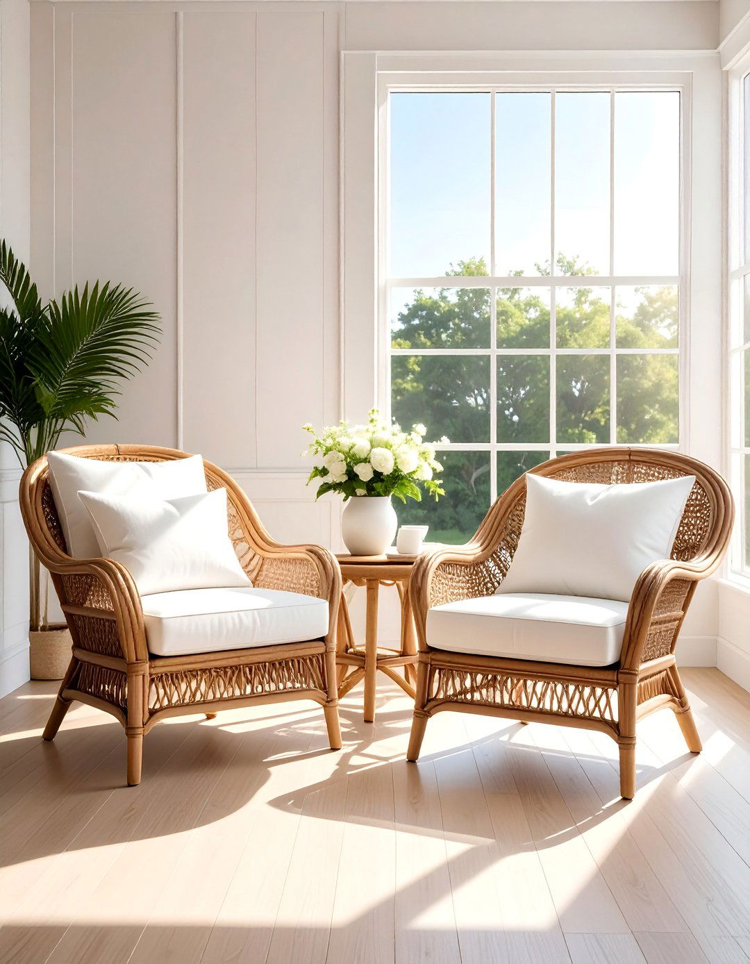 Hamptons Style Rattan and Wicker Furniture - 25 Hamptons Style House Interior Ideas for Elegance