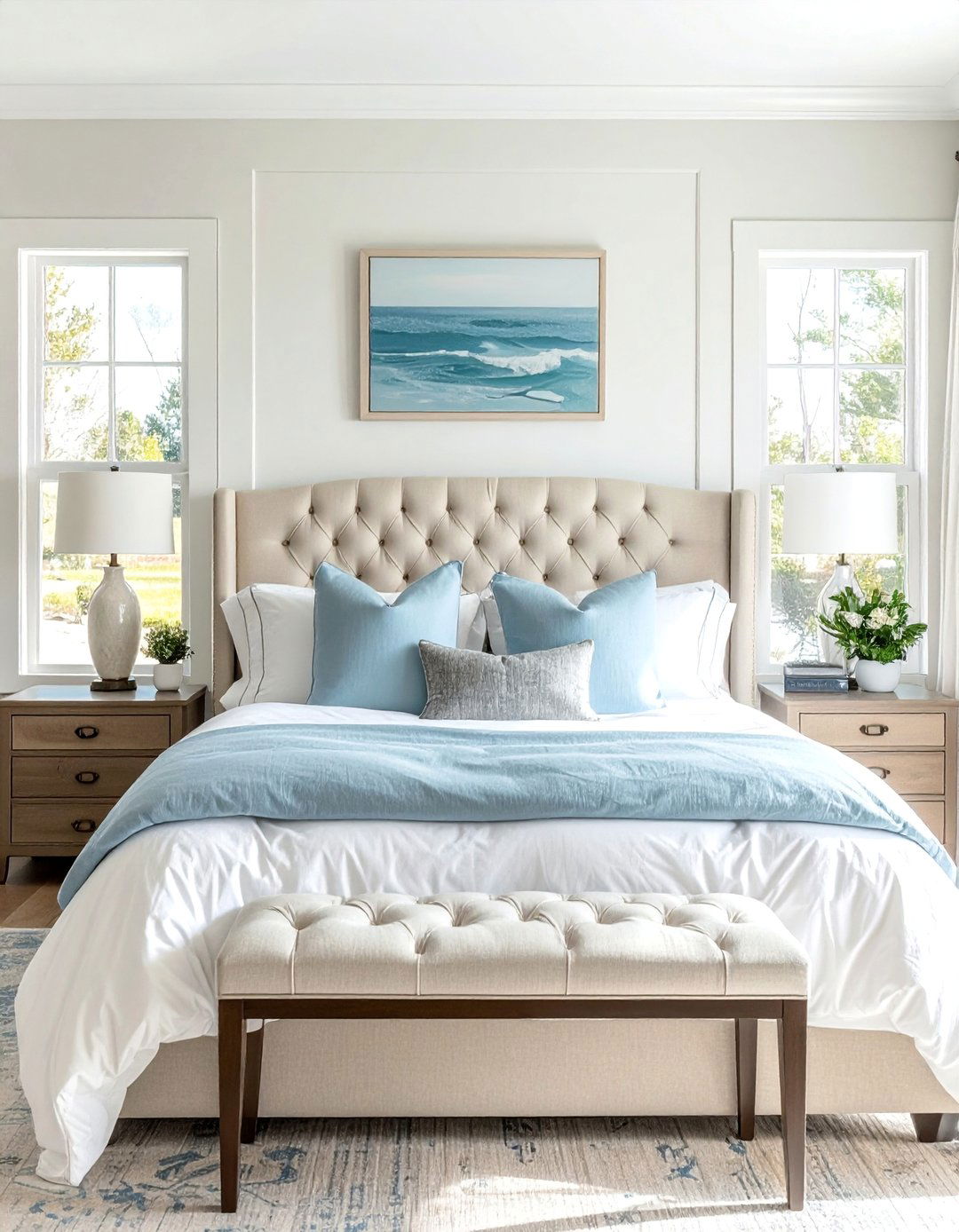 Hamptons Style Serene Bedroom Sanctuaries - 25 Hamptons Style House Interior Ideas for Elegance