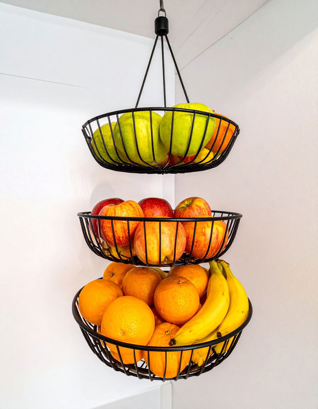 Hanging Fruit Baskets in a Small Pantry - 30 Small Pantry Ideas for Efficient Storage