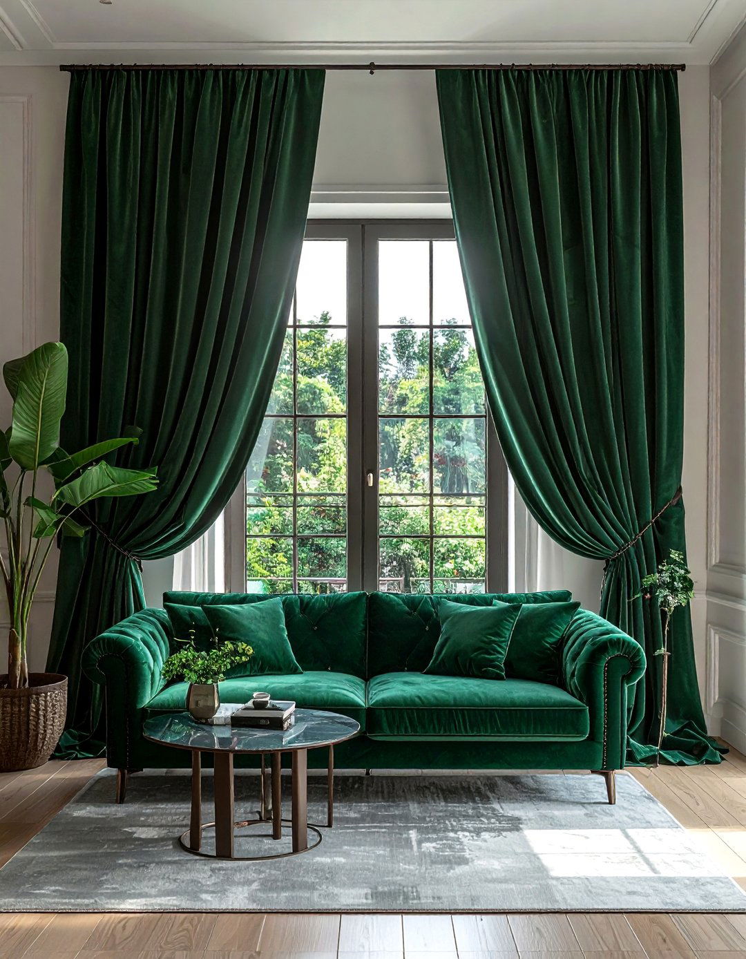 Heavy Floor to Ceiling Drapes - 40 Living Room Ideas for Cozy Spaces