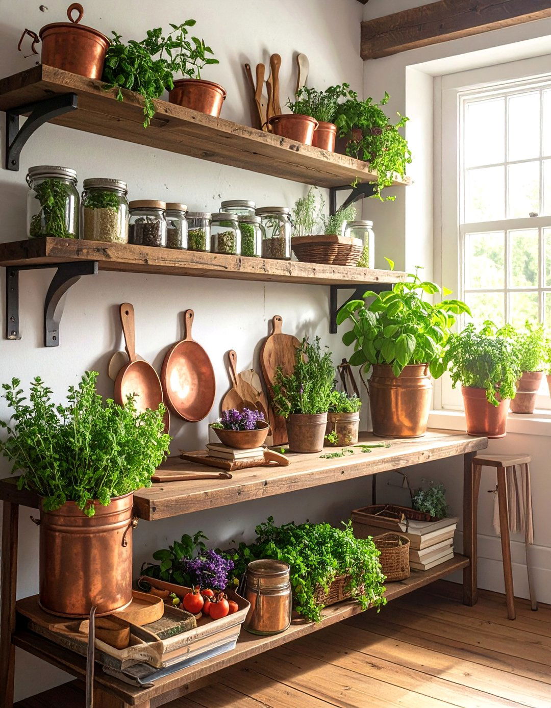 Herb Garden Kitchen Theme - 40 Stylish Mantel Decor Ideas for Every Season