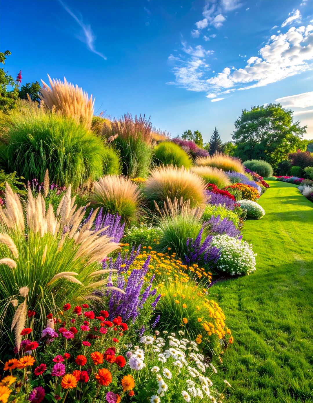 Herbaceous Meadow Border - 40 English Garden Design Ideas for a Timeless Landscape