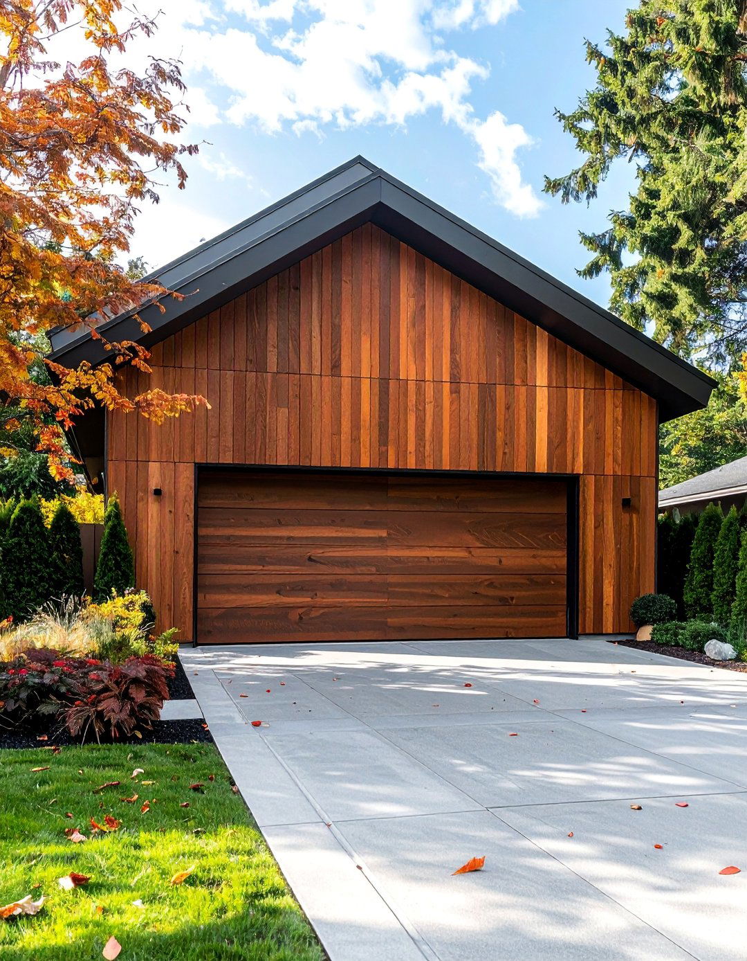 Hidden Garage Door Design - 35 Modern House Exterior Design Ideas for a Sleek Look