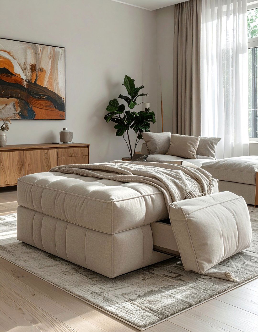 Hidden Storage Solutions for a Clean Look - 40 Transitional Living Room Ideas for Modern Homes