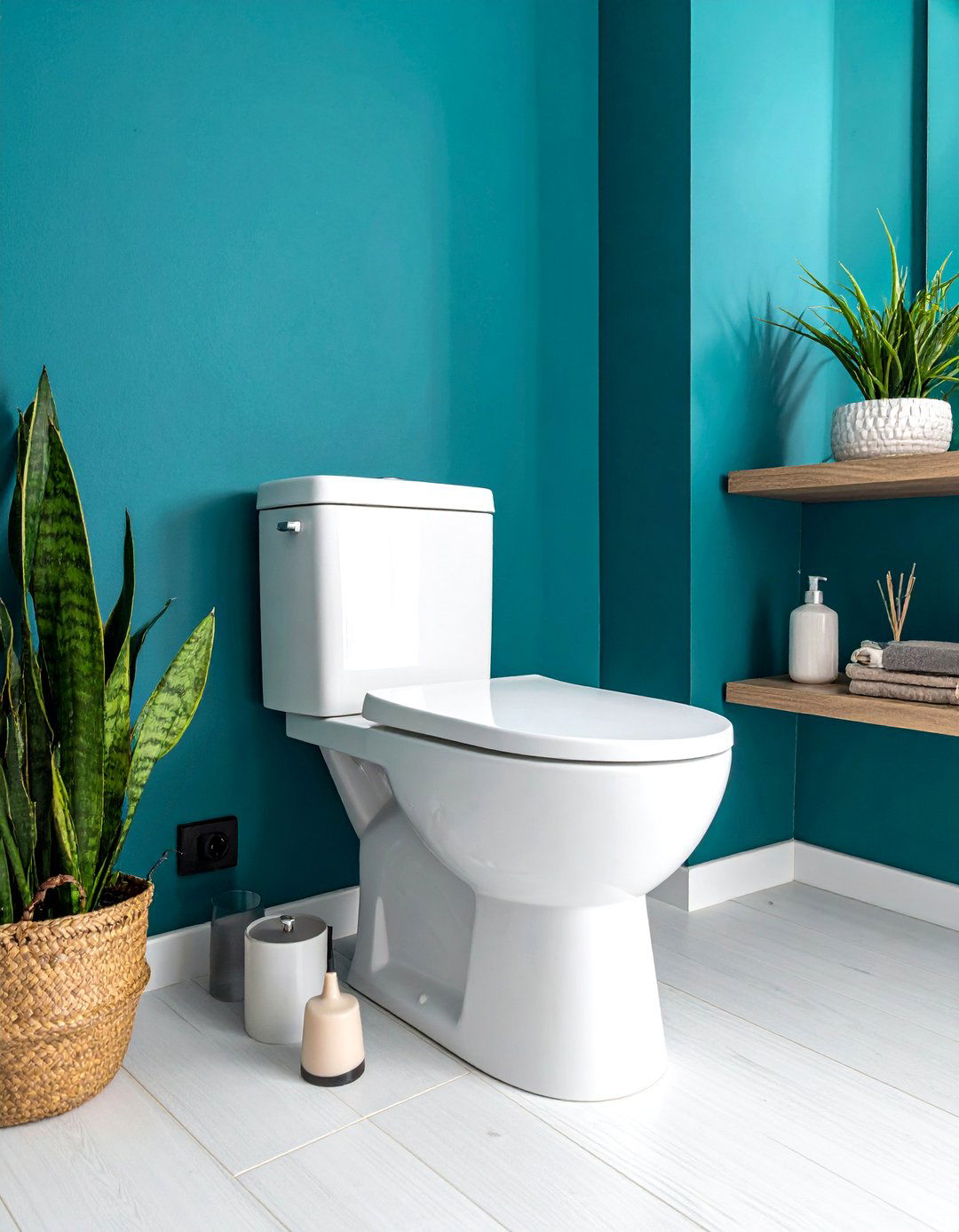 High Impact Accent Wall with Paint - 25 Small Bathroom Ideas on a Budget for Big Impact