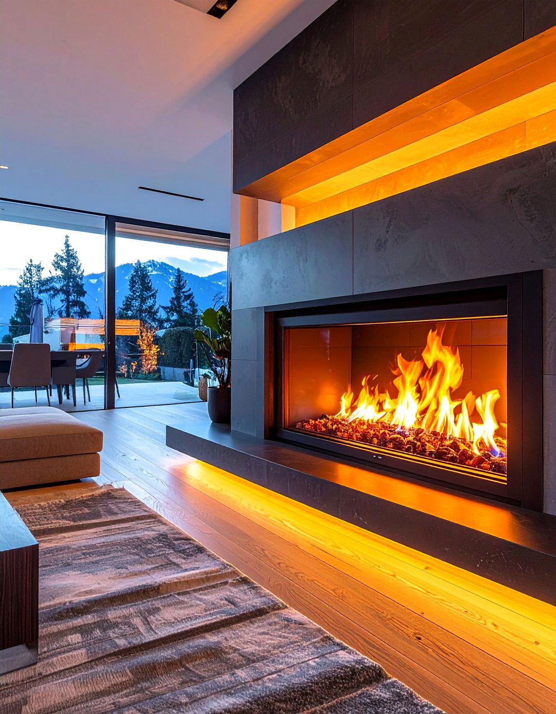 High Tech Smart Home Integration - 40 Modern Fireplace Ideas to Warm Up Your Home