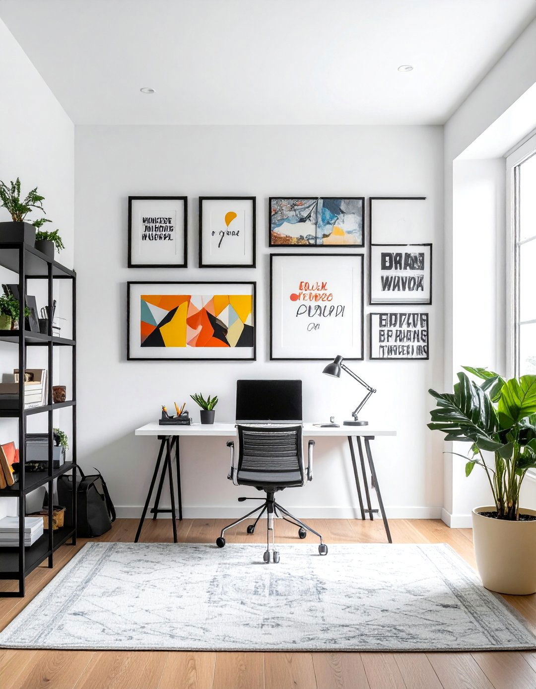 Home Office Gallery Wall - 40 Gallery Wall Ideas to Showcase Your Style