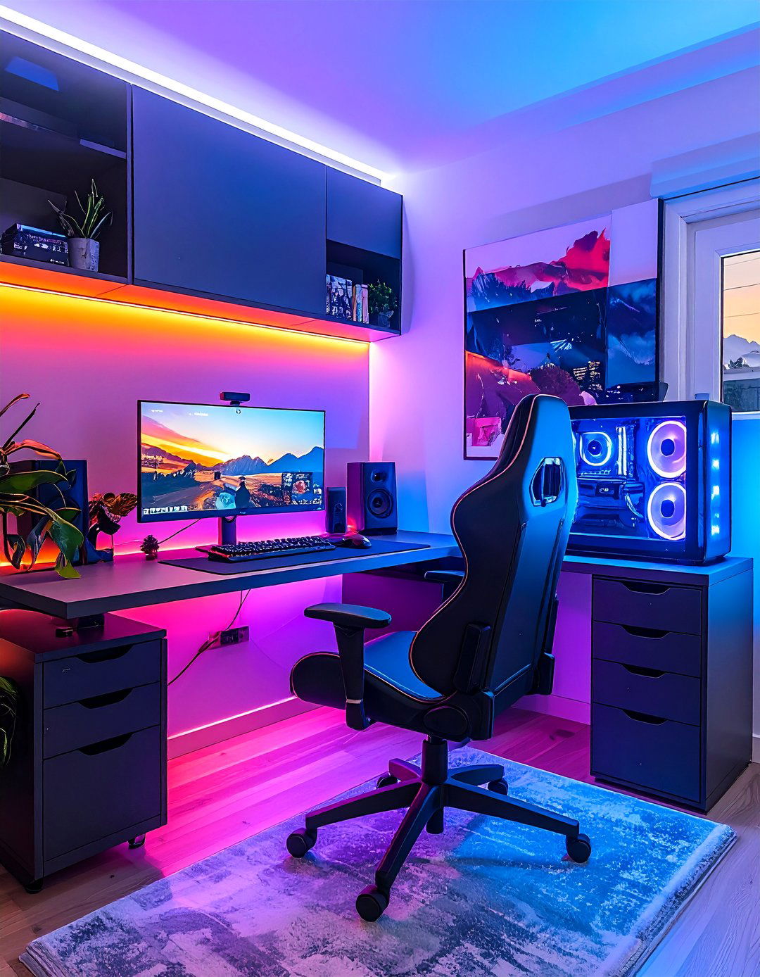 Home Office Gaming Corner - 25 Small Game Room Ideas for Fun and Functionality