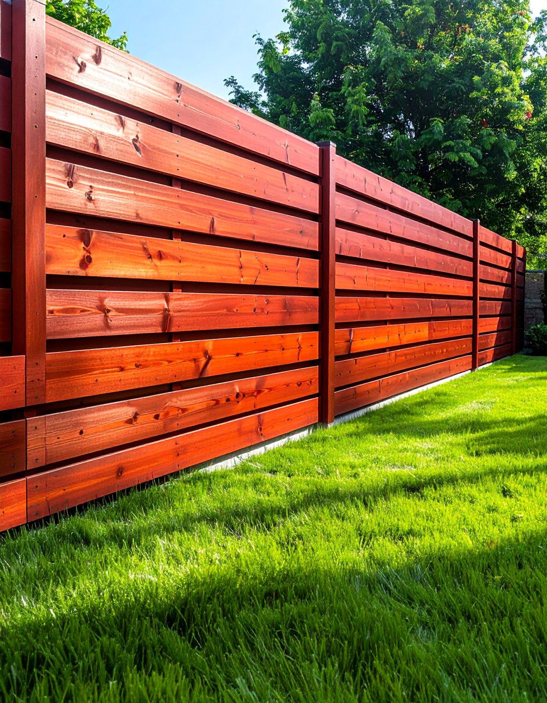 Horizontal Wood Slat Fence - 25 Decorative Fence Ideas to Enhance Your Outdoor Space