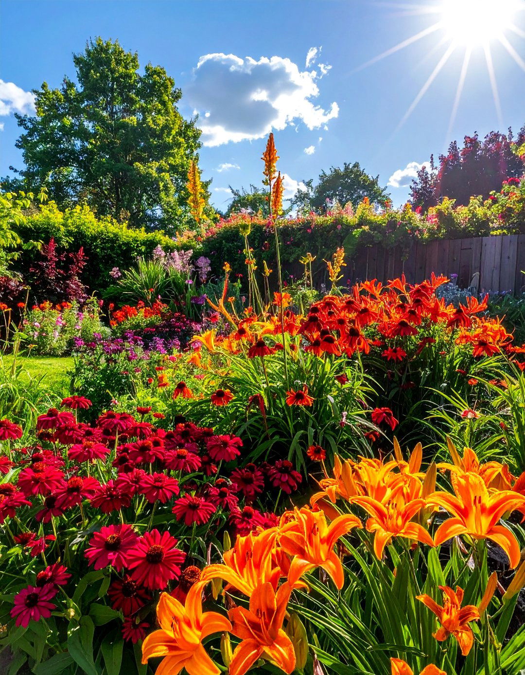 Hot Reds and Oranges Garden Colour Scheme - 30 Garden Colour Schemes to Brighten Your Outdoor Space