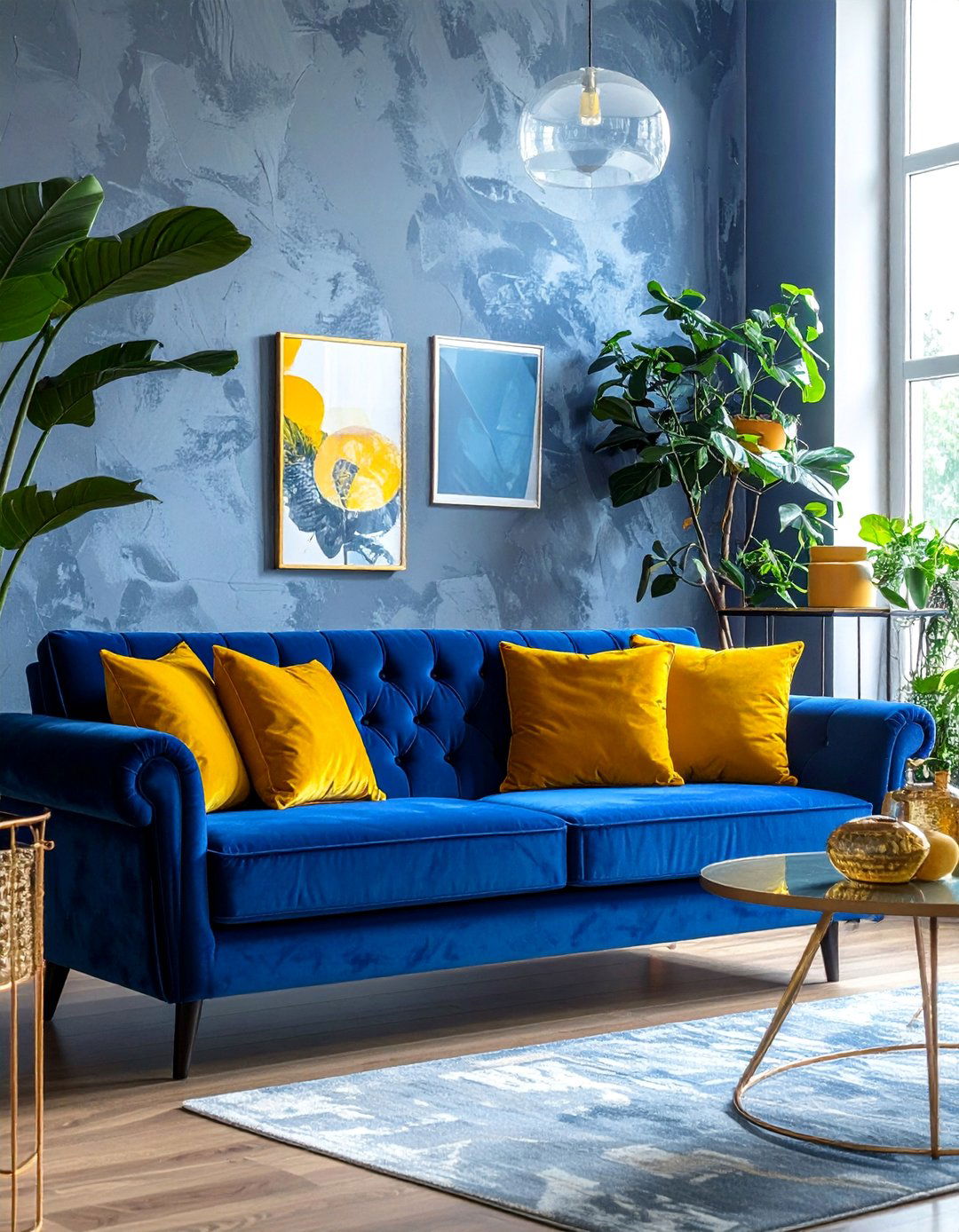 Incorporating Velvet Upholstery - 40 Living Room Ideas for Cozy Spaces