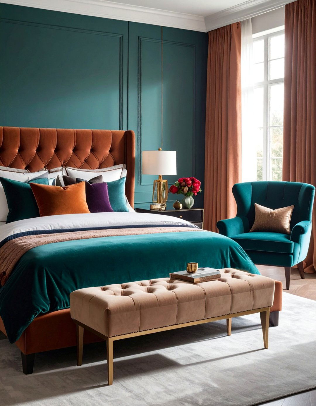 Incorporating Velvet for a Touch of Luxury - 40 Cozy Bedroom Ideas for a Relaxing Retreat