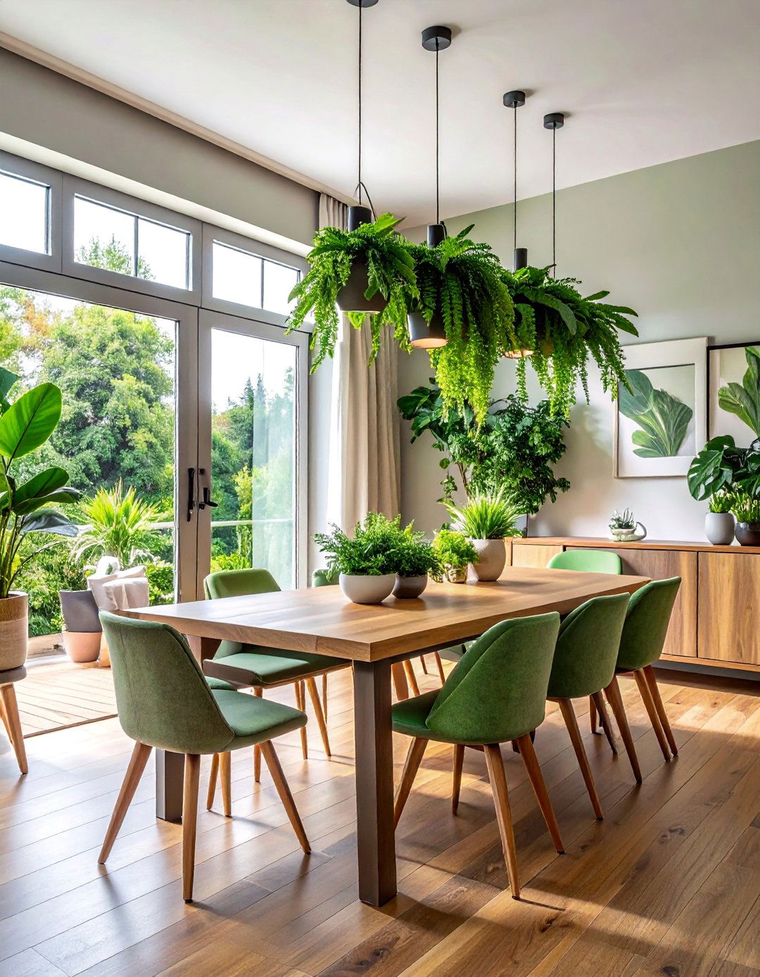 Indoor Plant Arrangements - 40 Dining Room Decor Ideas to Elevate Your Meals