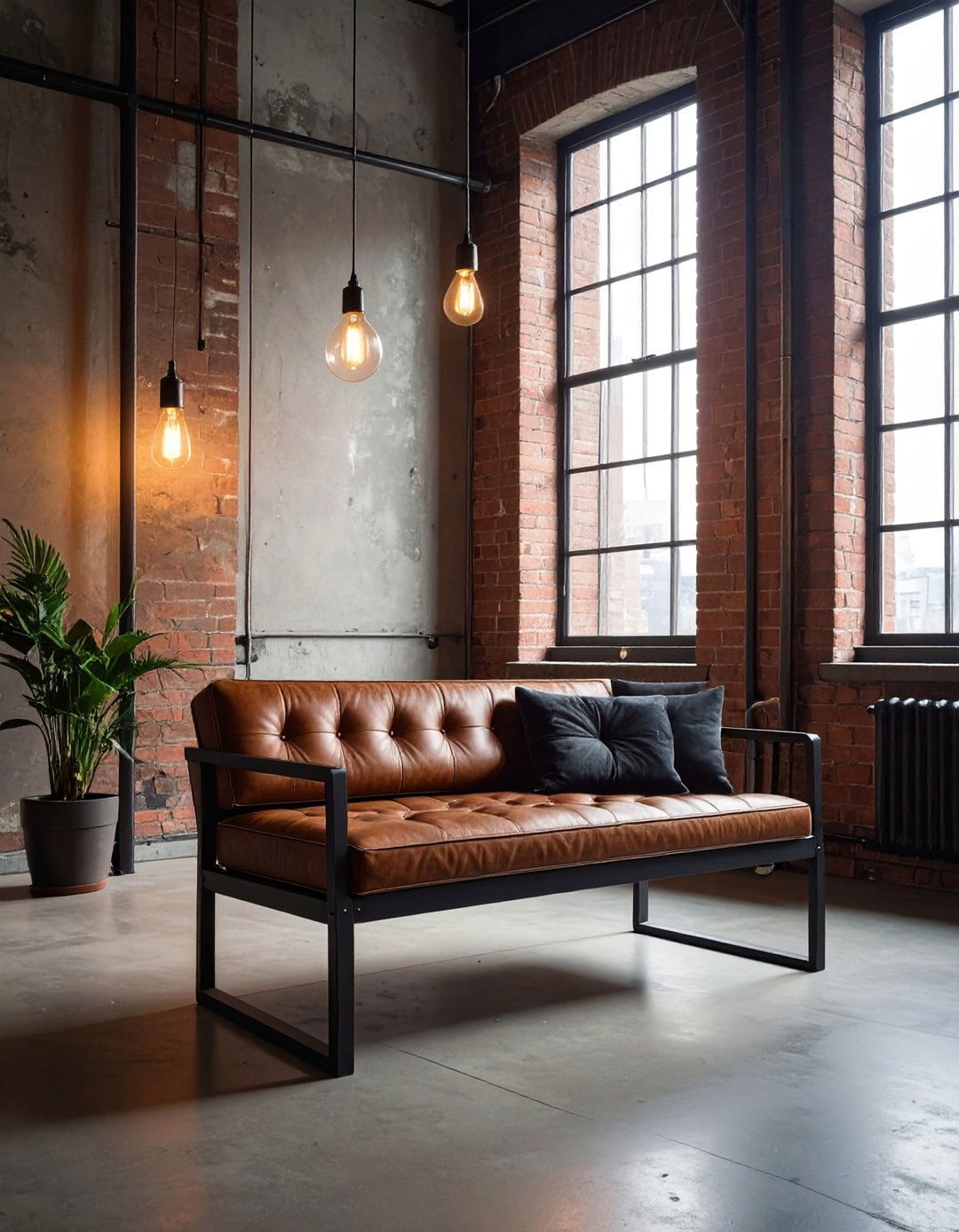 Industrial Modern Seat - 40 Window Seat Ideas for a Cozy and Functional Space
