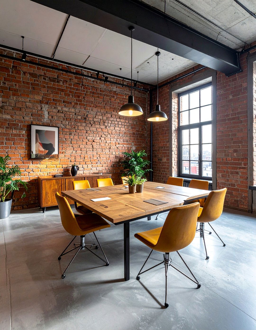 Industrial Style Conference Room Design - 25 Conference Room Design Ideas and Inspiration for Work