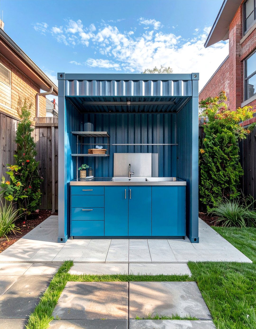 Industrial Style Outdoor Laundry Zone - 30 Outdoor Laundry Room Ideas for Functionality