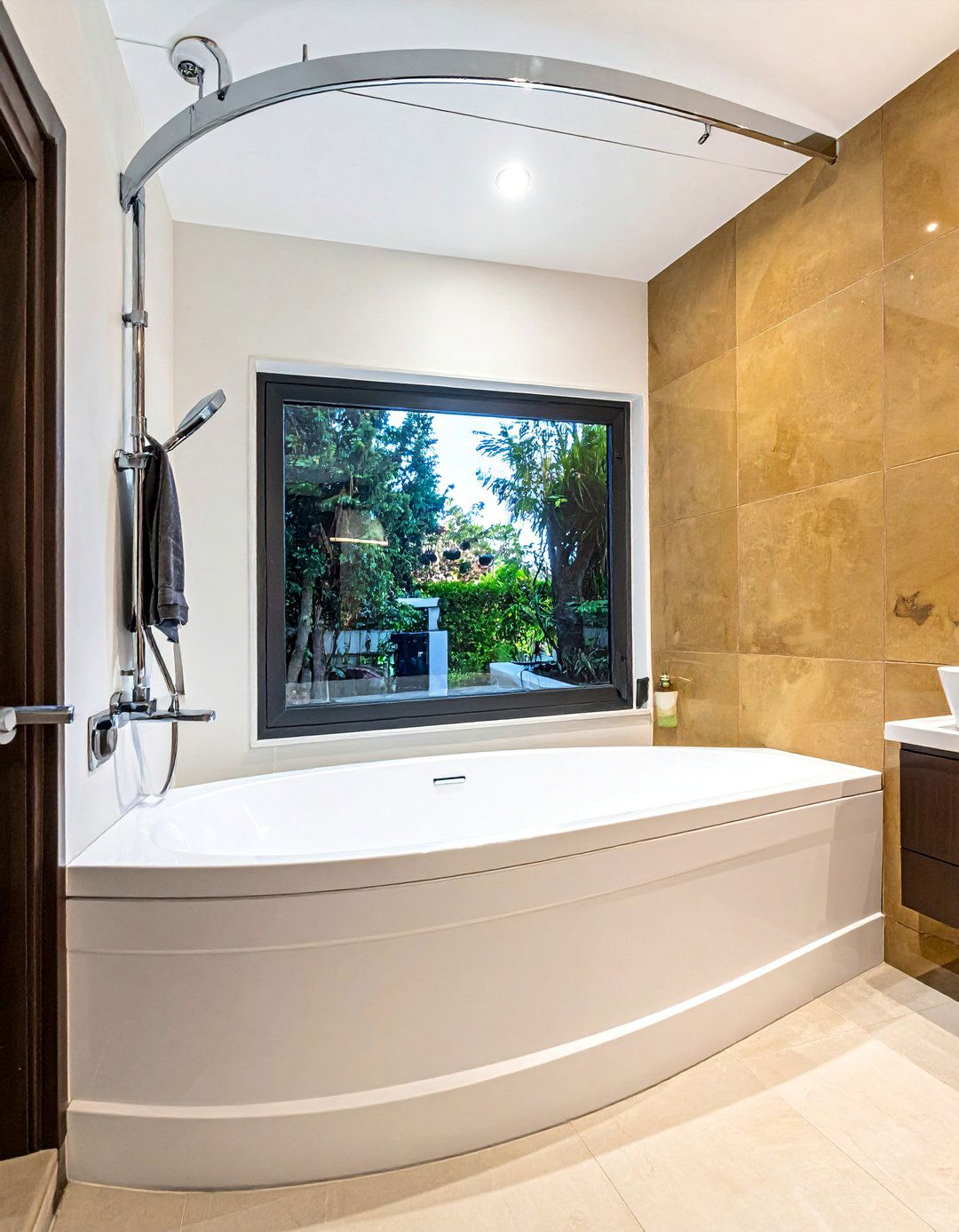 Install a Curved Shower Rod - 25 Small Bathroom Ideas on a Budget for Big Impact