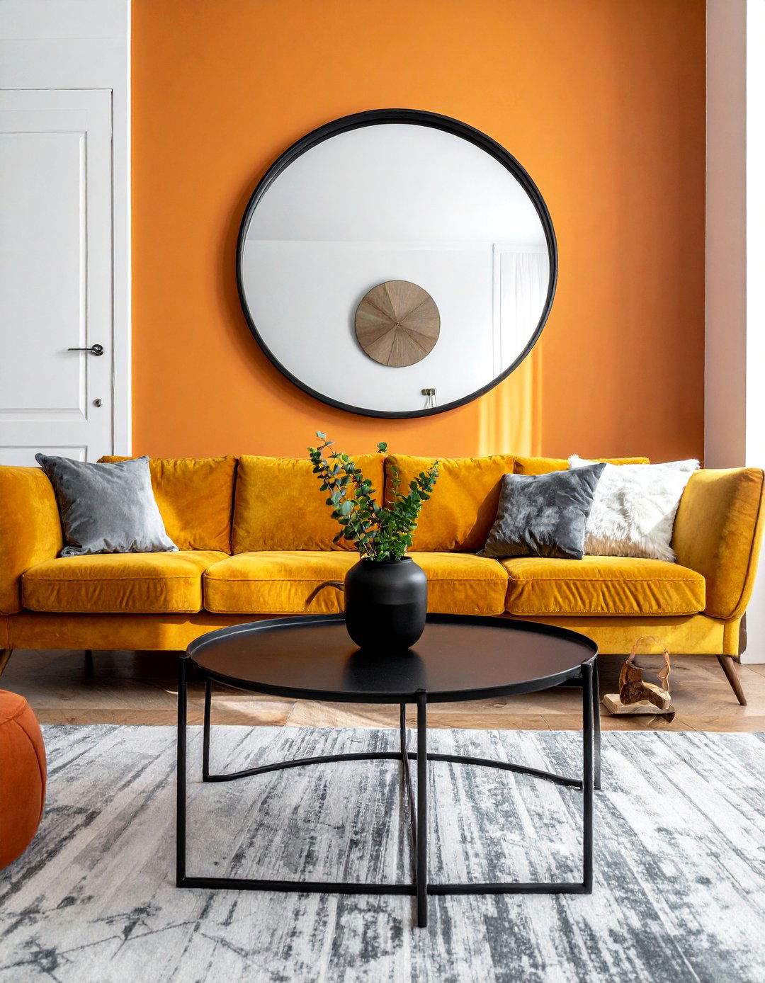 Integrating Black Metal Accents - 30 Rustic Scandinavian Living Room Ideas for a Cozy Vibe