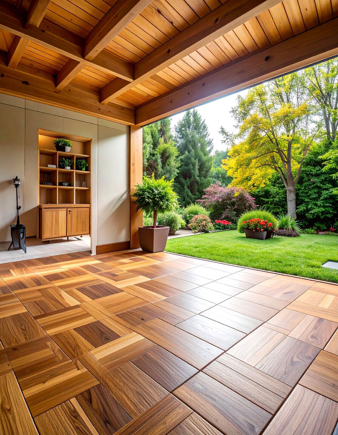 Interlocking Vinyl Tile Design