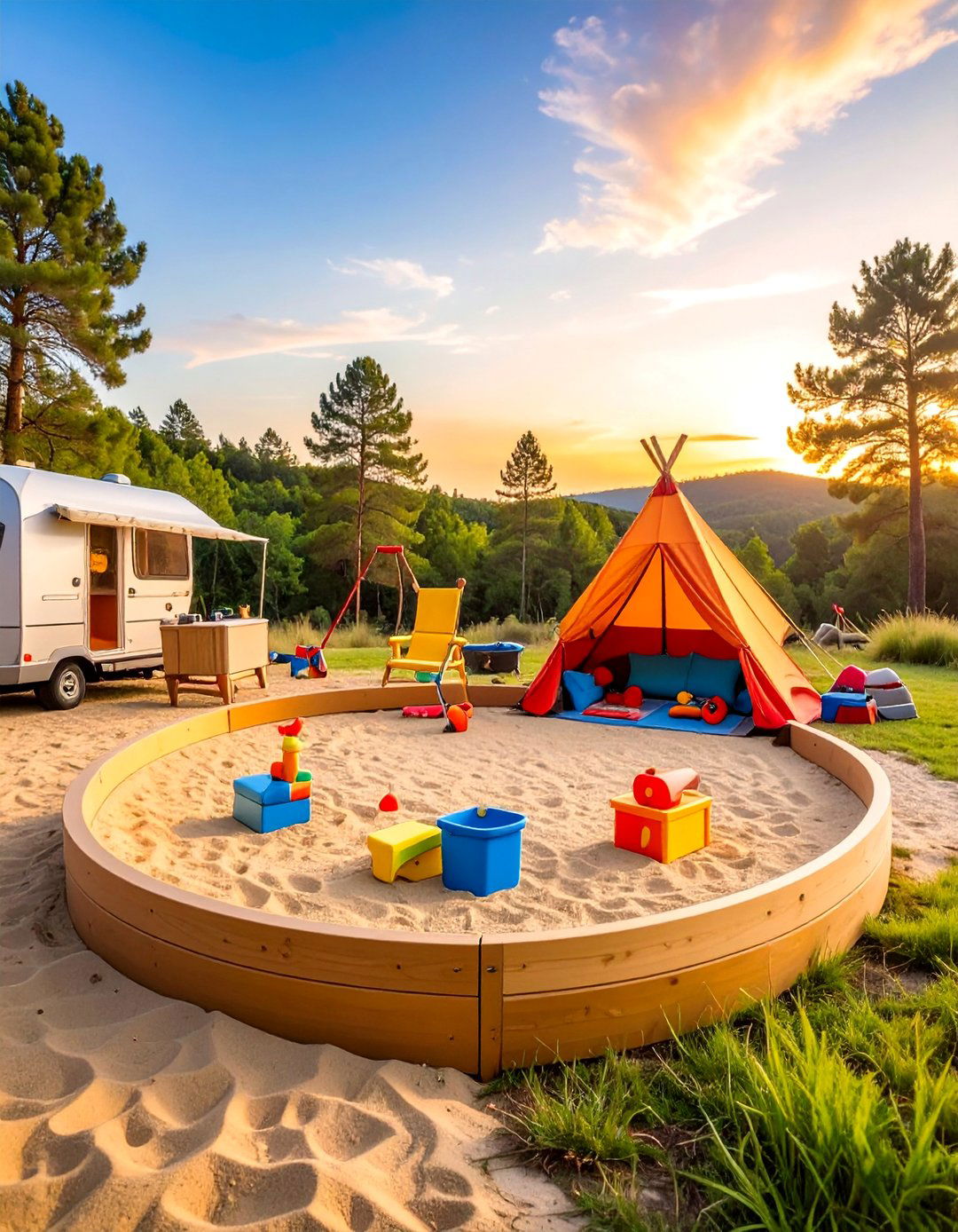 Kids Adventure Playground - 30 RV Campsite Decorating Ideas for a Cozy Outdoor Retreat