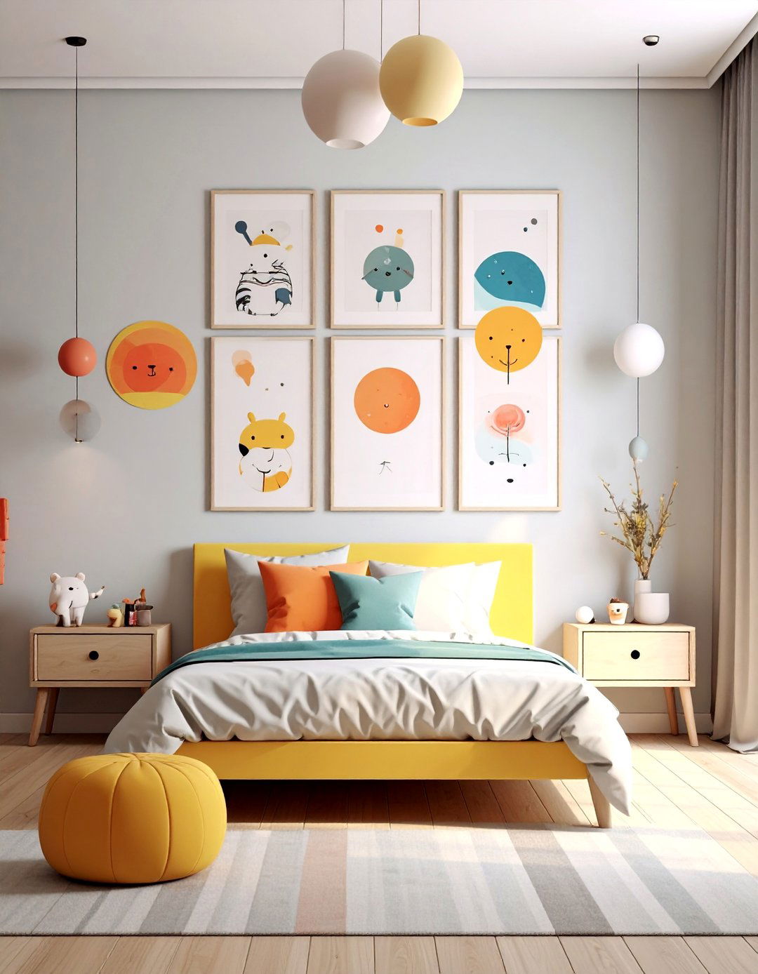 Kids Room Themed Gallery Wall - 40 Gallery Wall Ideas to Showcase Your Style