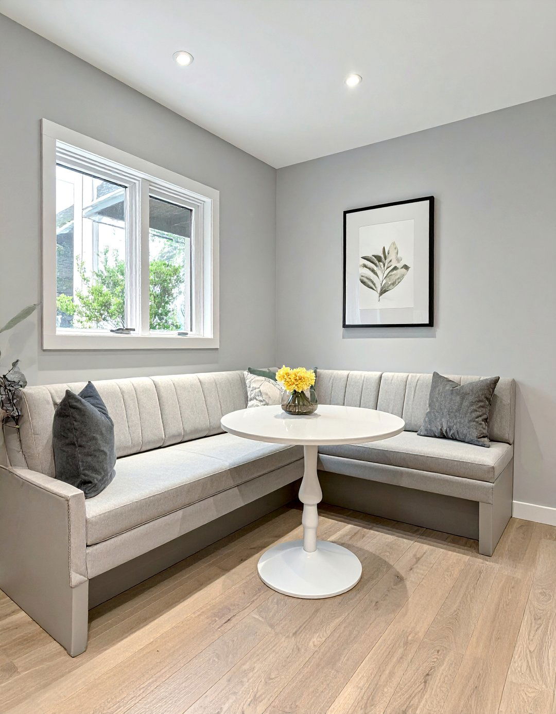 L Shaped Banquette Design - 25 Corner Breakfast Nook Ideas for a Charming Dining Spot