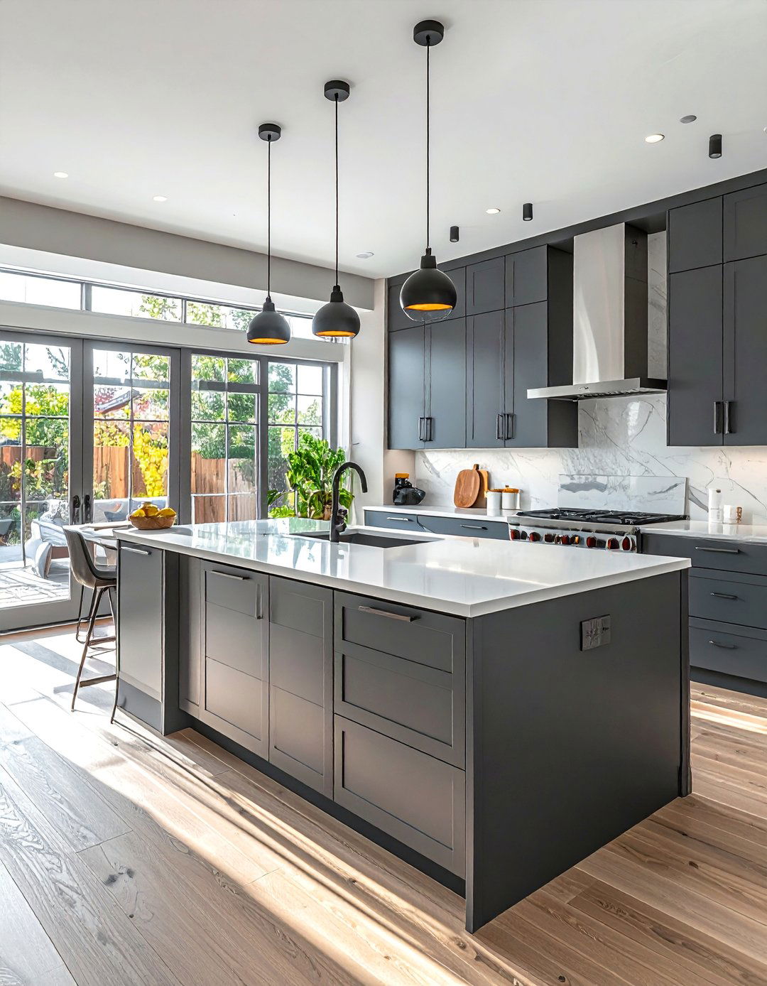 L Shaped Corner Optimization - 40 Kitchen Island Ideas for Spacious Kitchens