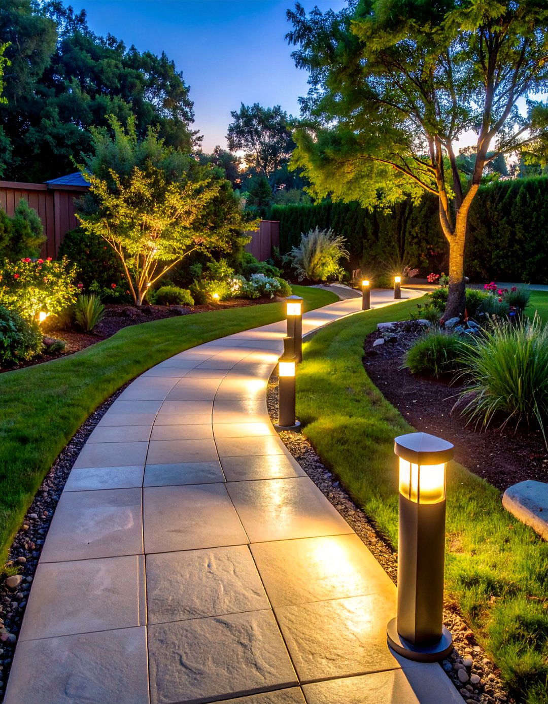 LED Pathway Lighting Systems - 40 Backyard Lighting Ideas to Illuminate Your Space