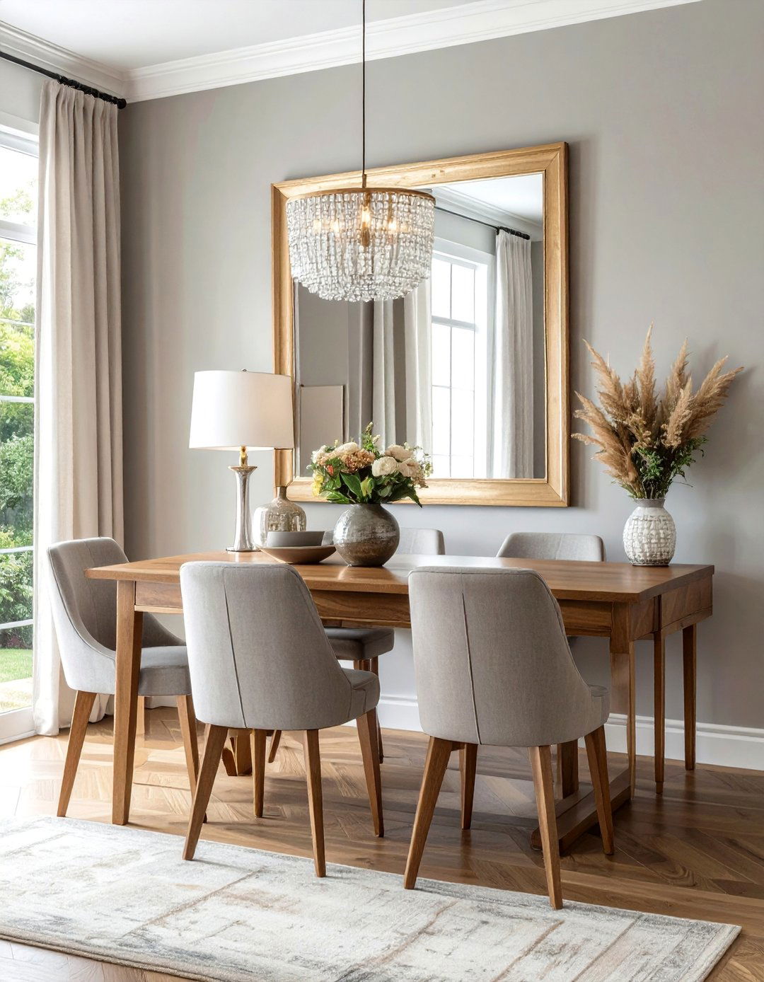 Large Statement Dining Room Mirror - 25 Dining Room Mirror Ideas to Reflect Your Style
