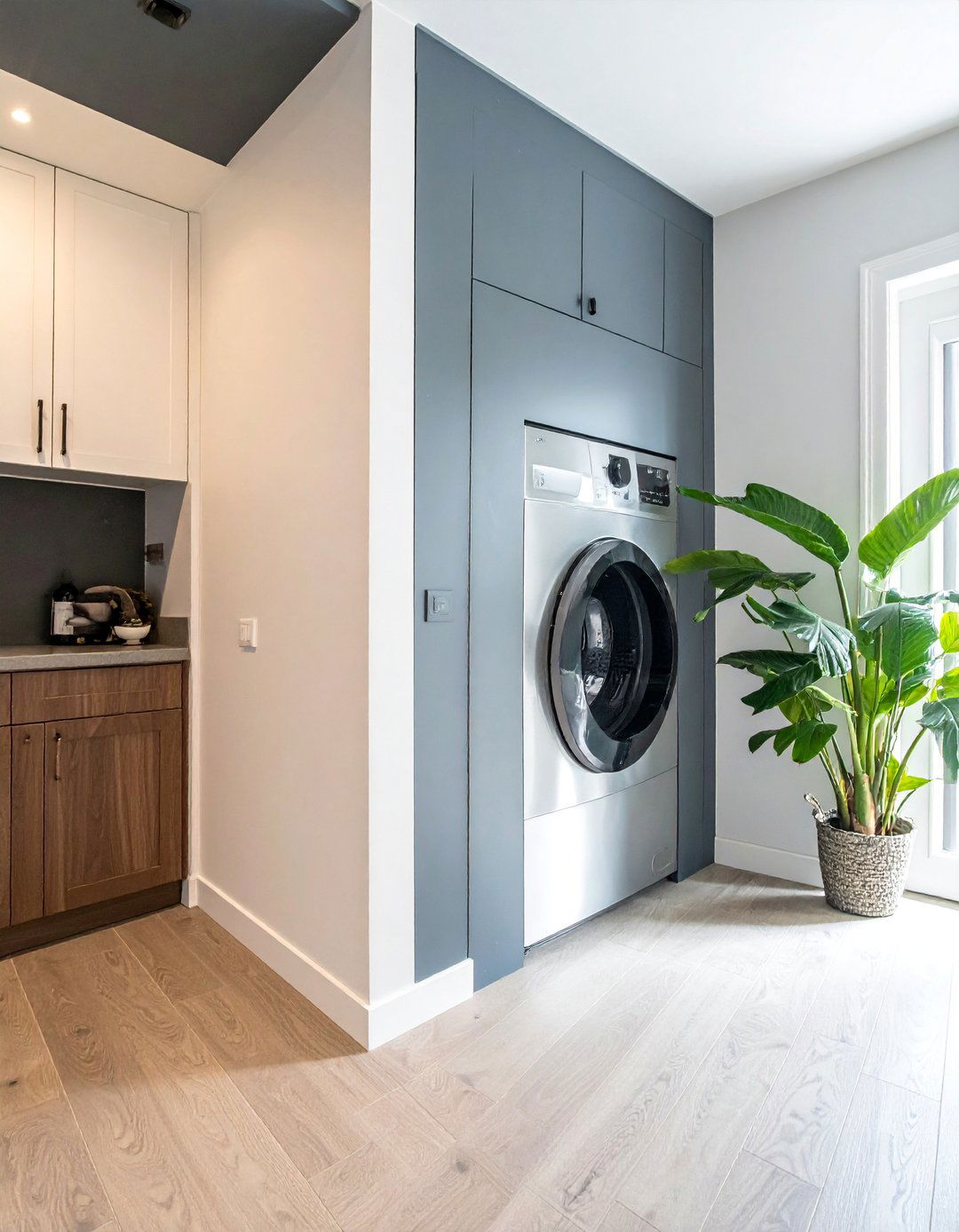 Laundry Chute for Multi Level Homes - 30 Luxury Modern Laundry Room Ideas for Stylish Homes