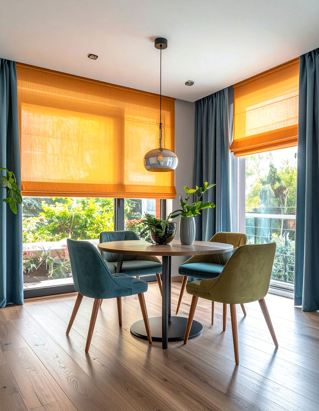 Layered Treatments for Ultimate Versatility - 25 Dining Room Window Ideas for a Bright and Airy Space