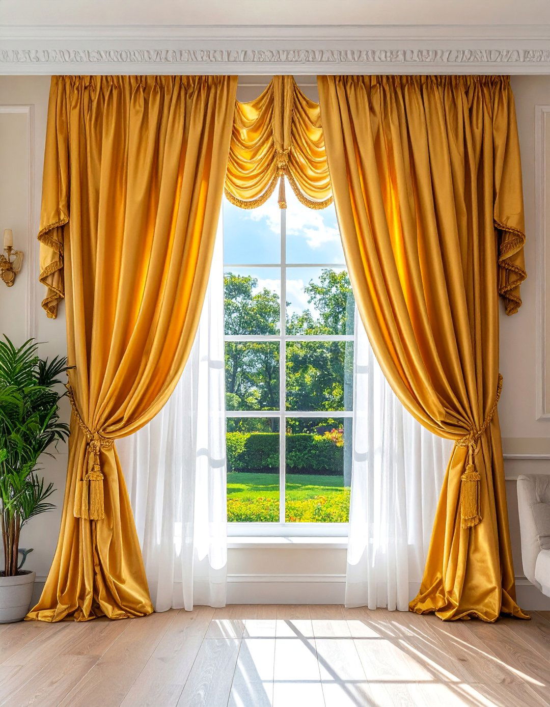 Layered Window Treatments with Drapes and Sheers - 30 Traditional Interior Design Ideas for Timeless Homes
