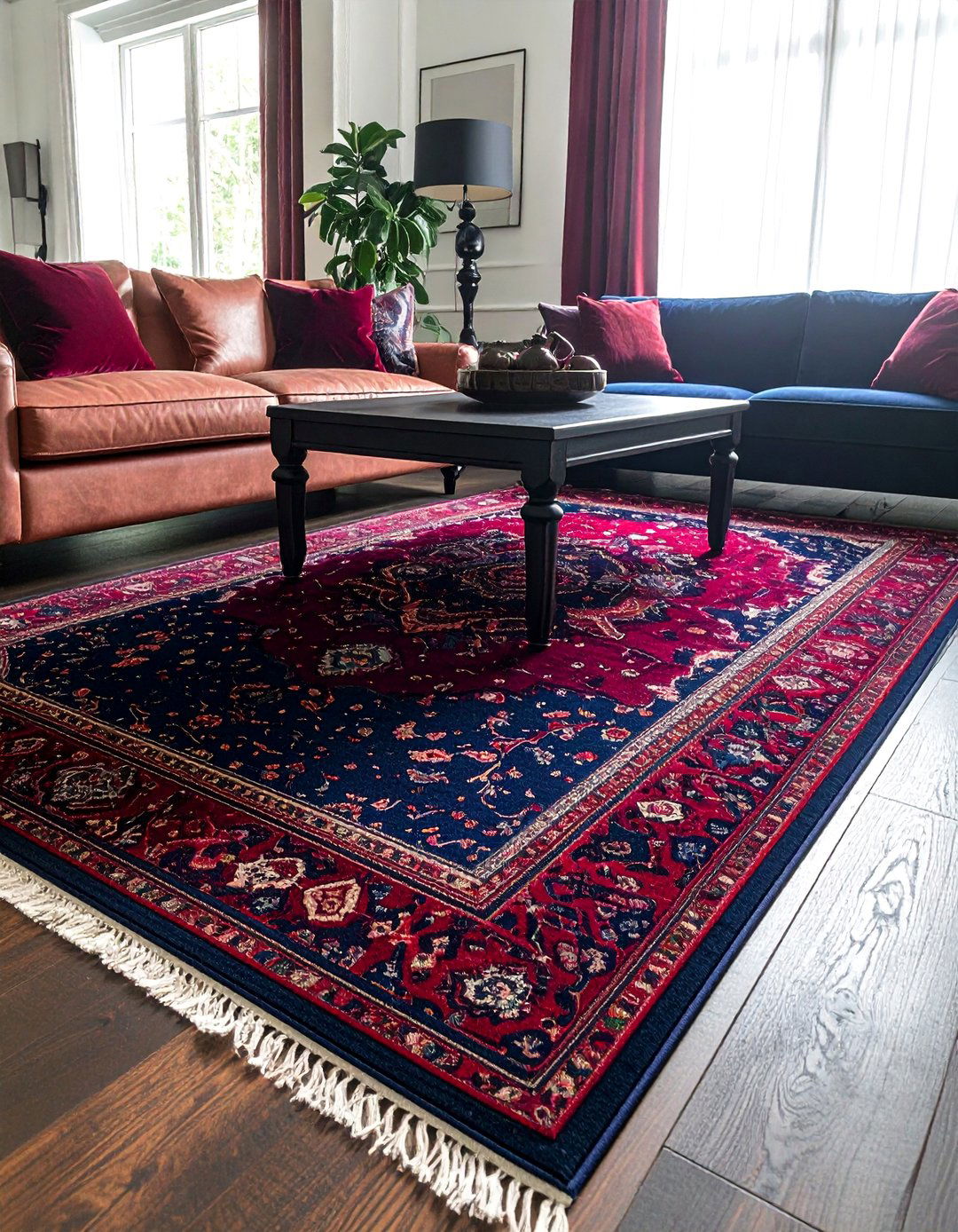 Layering with Vintage Persian and Oriental Rugs - 30 Whimsigoth Decor Ideas to Enchant Your Space