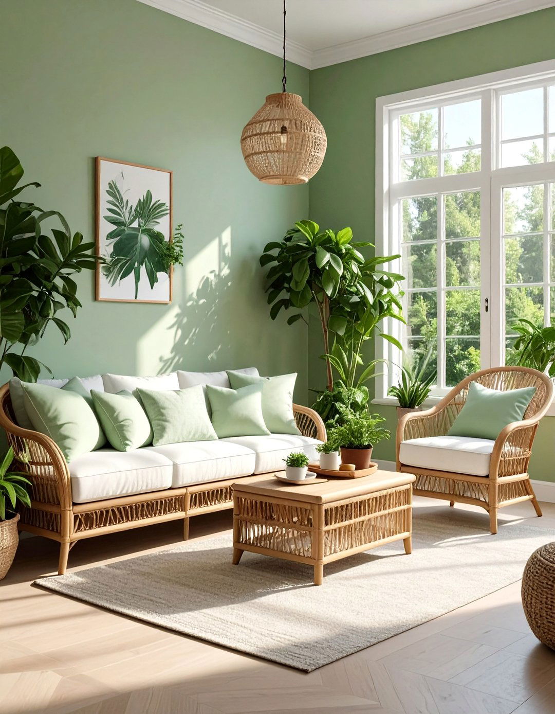 Light Sage Green for a Bright Sunroom - 40 Sage Green Paint Color Ideas for a Serene Home