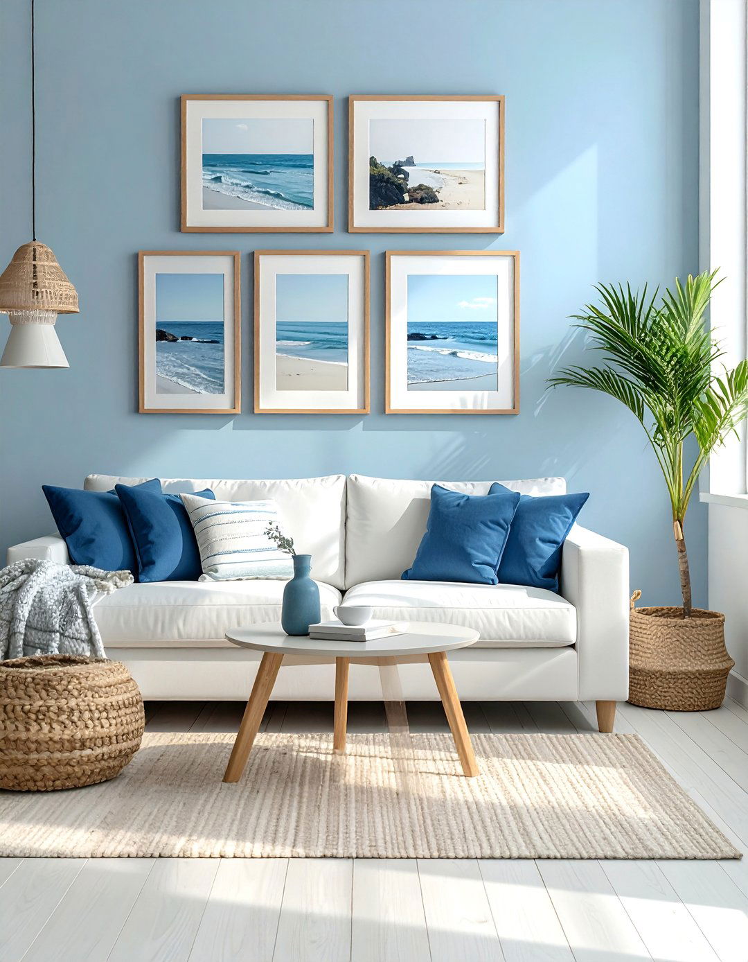 Light and Airy Gallery Wall - 40 Gallery Wall Ideas to Showcase Your Style