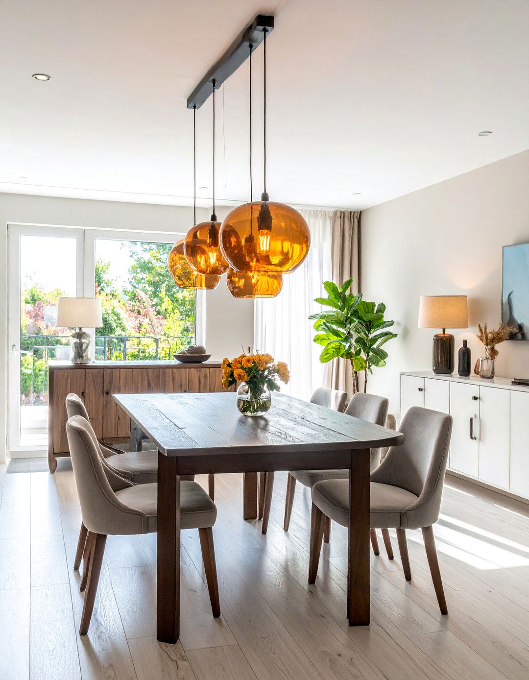 Lighting Focused Dining Area - 20 Casual Dining Room Ideas for Everyday Comfort