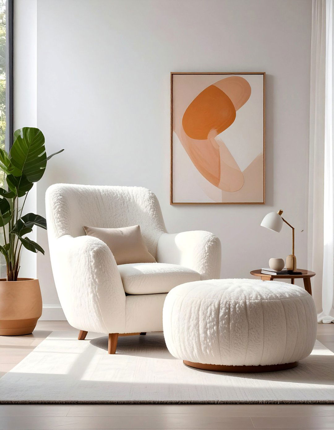 Living Room with Boucle Furniture - 40 Living Room Decor Ideas for a Cozy and Chic Space