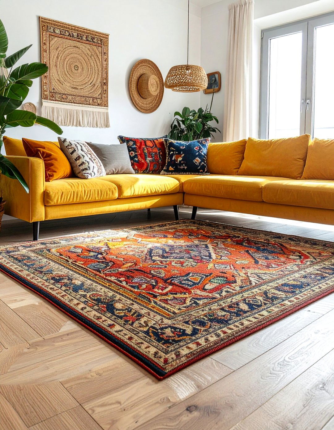 Living Room with Layered Rugs - 40 Living Room Decor Ideas for a Cozy and Chic Space
