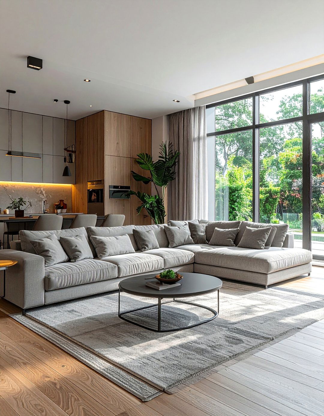 Living Room with a Large Comfortable Sectional - 40 Living Room Decor Ideas for a Cozy and Chic Space