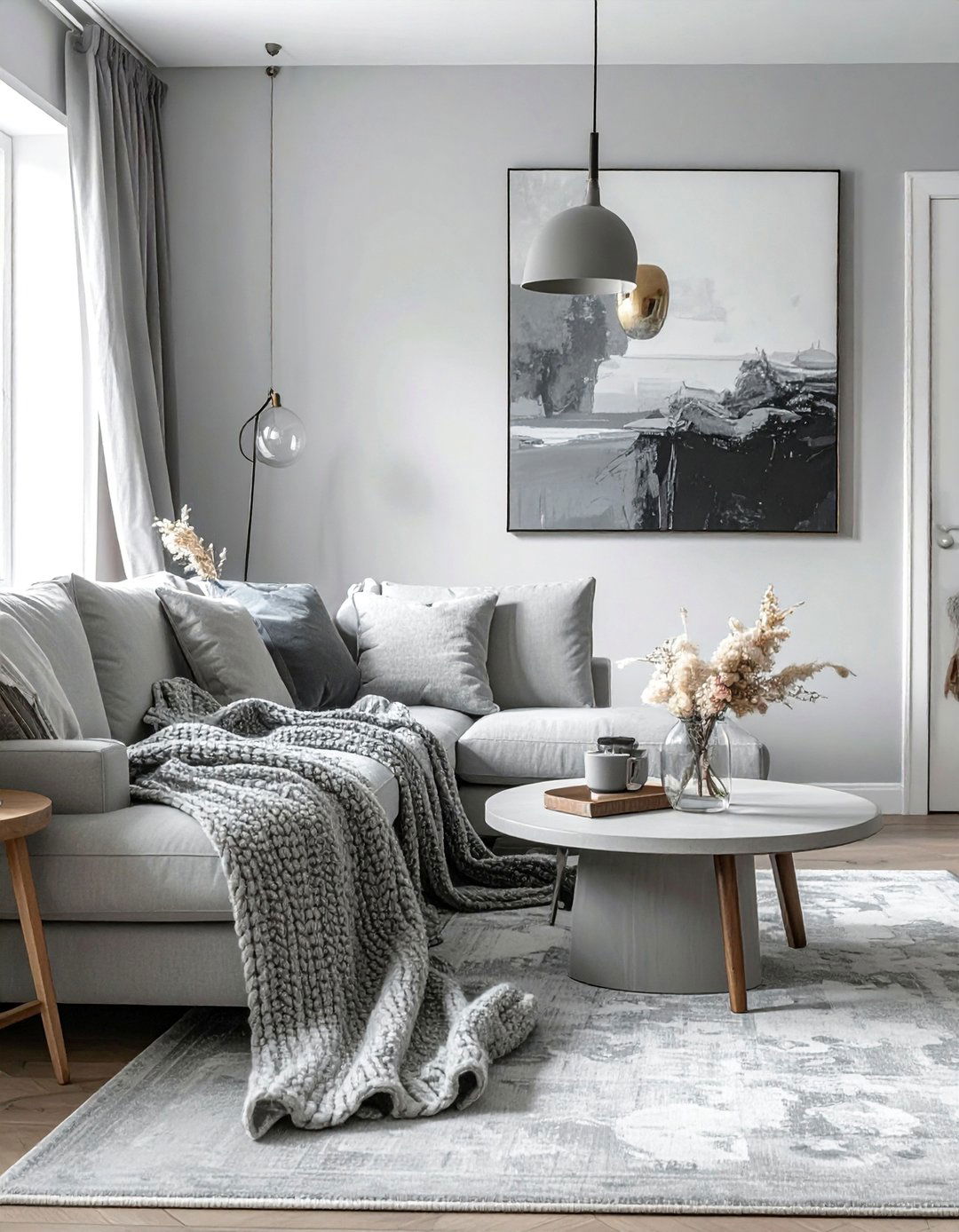 Living Room with a Monochromatic Color Scheme - 40 Living Room Decor Ideas for a Cozy and Chic Space